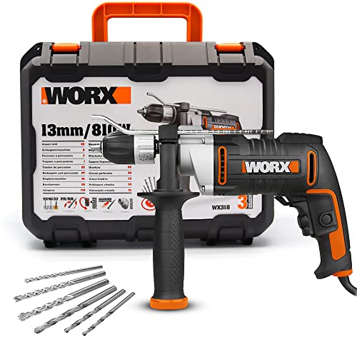 شنيور تخريم ودق نص معدن كهرباء810وات 13 ملي WORX موديل - WX318