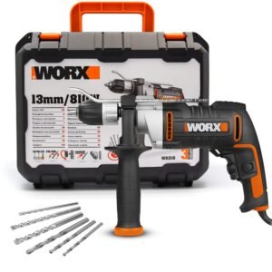 شنيور تخريم ودق نص معدن كهرباء810وات 13 ملي WORX موديل - WX318
