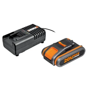بطارية 20 فولت 2 أمبير + شاحن 20 فولت 2 امبير سريع Worx موديل WA3601