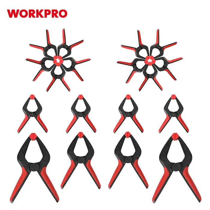 طقم قمطة مشبك 18 قطعة من وورك برو - W001404