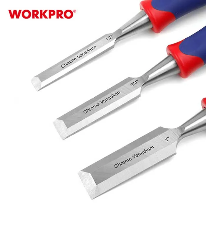 طقم ازميل نجارى 3 قطع من وورك برو - W001801 - الصورة 5