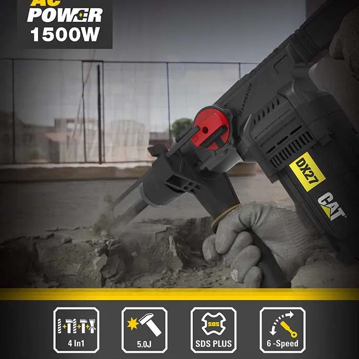 هيلتي تكسير وتخريم 1500 وات 32 مم SDS PLUS من كات DX27 - الصورة 3