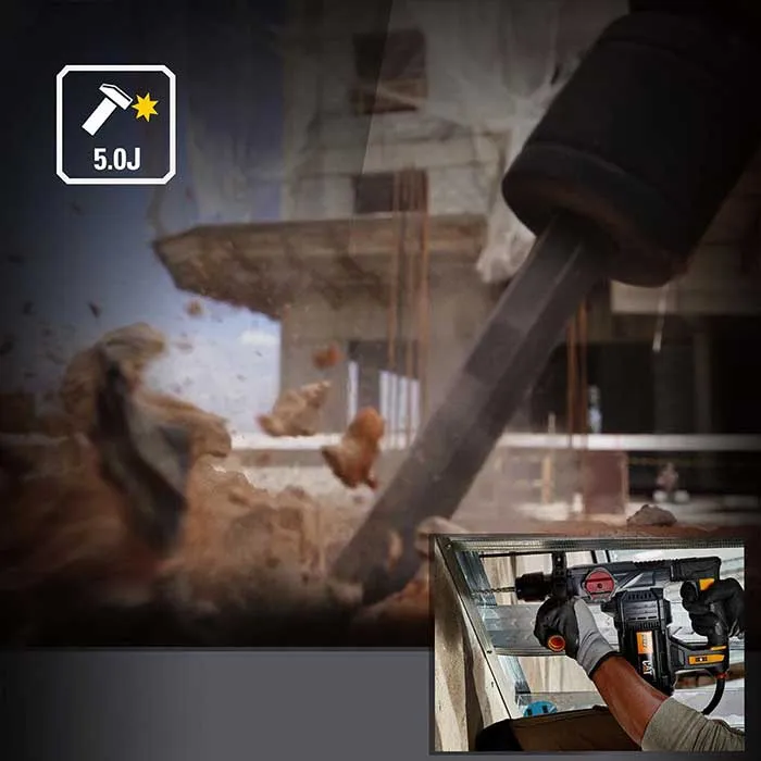 هيلتي تكسير وتخريم 1500 وات 32 مم SDS PLUS من كات DX27 - الصورة 4