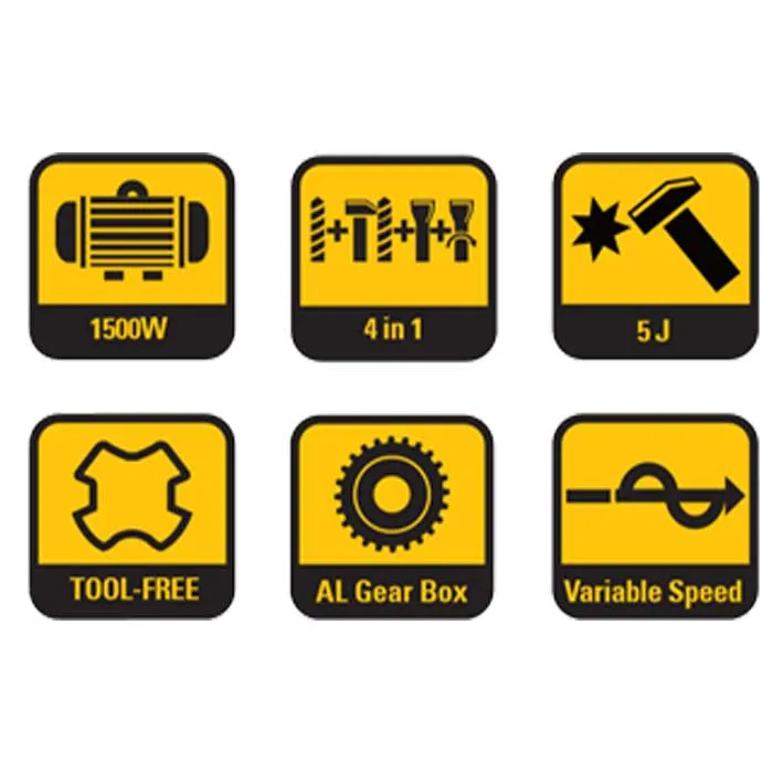هيلتي تكسير وتخريم 1500 وات 32 مم SDS PLUS من كات DX27 - الصورة 6
