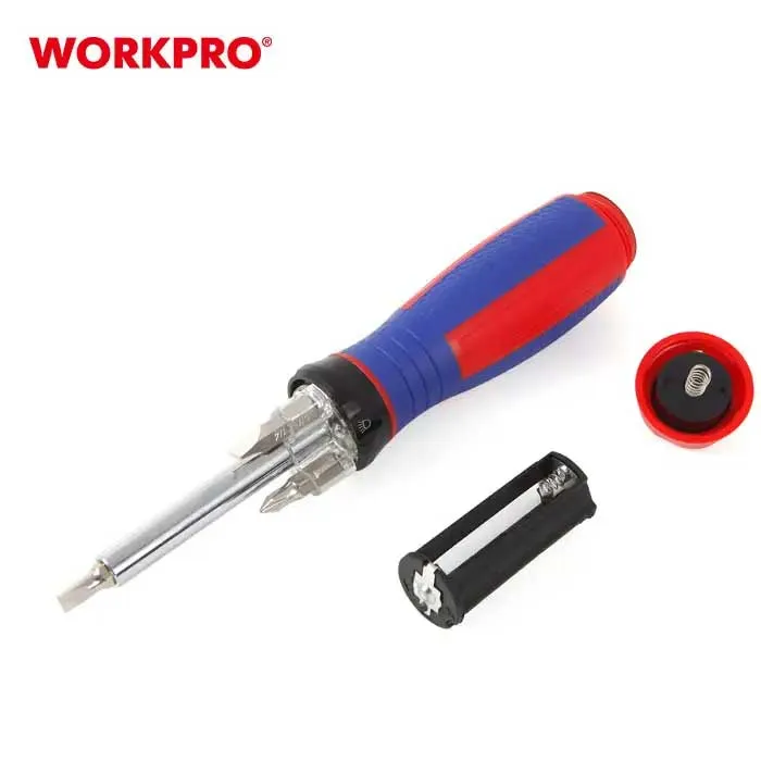 البنسة السحرية متعددة الاستخدامات W091018 + طقم مفكات وكشاف W021174 LED من ورك برو - الصورة 7